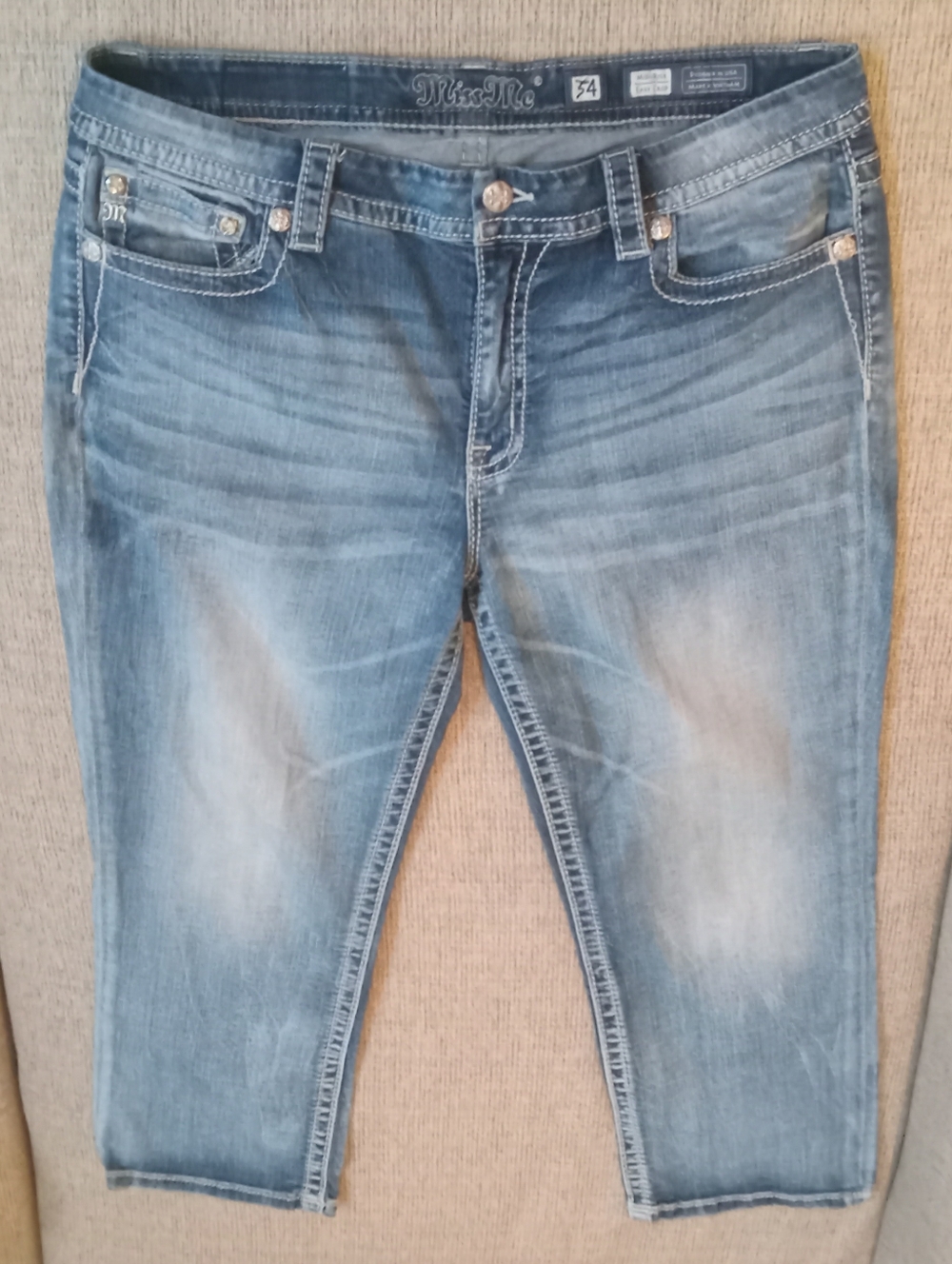 Miss Me Light Blue Women's Ankle Crop Jeans
